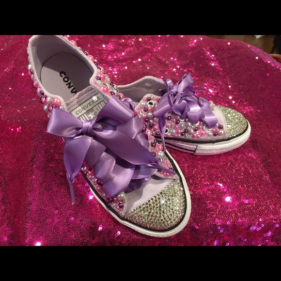 Bling Converse Purple Converse For Kids Bling Converse